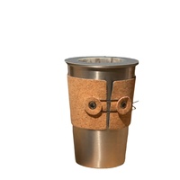 Ensemble de cafetière portable tout-en-un en acier inoxydable de 450 ml avec bouilloire à café pour le camping, moulin à café, kit de sac à café