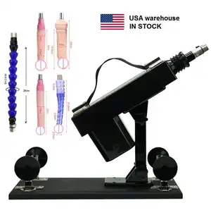 Magazzino USA in magazzino macchina automatica del sesso masturbatore femminile pistola di spinta giocattoli del sesso per donne e uomini con accessori dildo