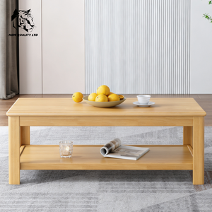 Mesa de Centro de Madera Sólida de Diseño Moderno, Fabricada en Fábrica, Económica, Personalizable, Gran Stock, Envío Inmediato, Ecológica, para Sala de Estar - Product Image 2