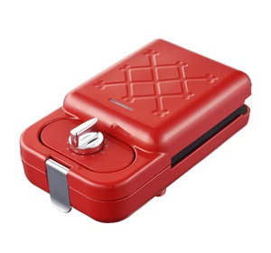 Đa chức năng cầm tay bữa ăn sáng nướng bánh Waffle <span class=keywords><strong>2</strong></span> lát bánh Sandwich Maker 24 V đa không dính - Product Image 2
