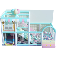 Centre de Jeu pour Maternelle Équipement de Terrain de Jeu Intérieur pour Enfants Jeux Doux d'Intérieur Château Coquin Aire de Jeu pour Enfants