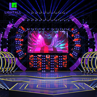P1.566 Gabinete de pantalla LED de alquiler Interior IP43 500x1000mm Pared de video HD para eventos de escenario DJ Night Club