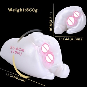 2025 Animal Fantasy Pig Butt Masturbator for Men, Double Hole Anal Toy with Optional <b>Vibration</b>, Factory Supply - Product Image 6