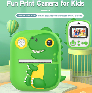 Kinder Sofortbildkamera mit 8-fach Zoom - 12MP Dinosaurier-Design Digitalkamera, Wasserdichte Kinder-Spielzeugkamera S1 - Product Image 5