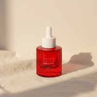 Flacon compte-gouttes en verre cylindrique personnalisé avec logo, 30 ml/50 ml, finition givrée, bouchon à vis, flacon pour sérum visage, soin de la peau