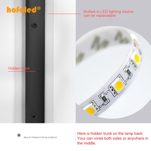 Hofoled 110V 220V モダン屋外用リニアストリップウォールランプ 3000K 暖白色 ガーデンライト ロングLEDウォールライト - Product Image 4
