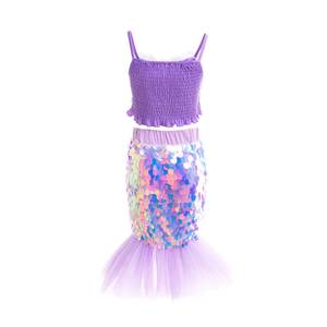 Nuevo Vestido de Princesa Sirena con Lentejuelas para Niñas, Disfraz para Fiesta de Baile, Halloween - Product Image 3
