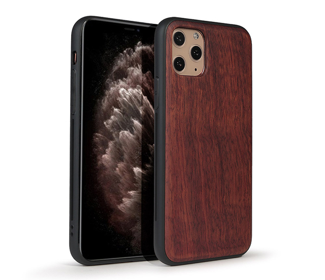 Custom Wood TPU Foldable Phone Case with City Scenery Design for 11 Pro Max