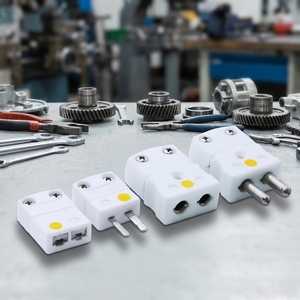 Connecteur de thermocouple en céramique d'alumine haute pureté, type K, mâle/femelle, miniature, 2 broches, résistant à la chaleur 650°C, industriel - Product Image 3