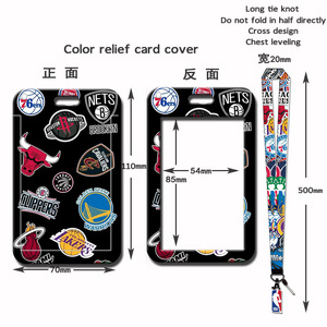 Phim hoạt hình phim hoạt hình cứng xe buýt Push-Fit thẻ tay áo in kỹ thuật số không thấm nước chống mất <span class=keywords><strong>Polyester</strong></span> dây buộc sinh viên khuôn viên thẻ bữa ăn - Product Image 6