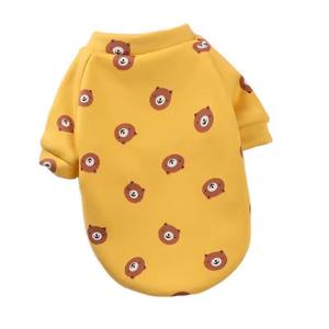 Nuovi vestiti stampati per animali domestici con cappuccio in pile a due zampe primavera e pullover invernale gatto cane orsacchiotto fornisce vestiti - Product Image 5