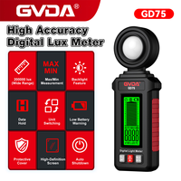 Luxmètre numérique de qualité industrielle GVDA GD75, haute précision, résolution 0,1 LUX, plage de longueur d'onde 320-730 nm, écran LCD rétroéclairé