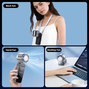 Ventilador de Mano Eléctrico Portátil Turbo de 3600 mAh, Plegable, sin Aspas, Refrigeración de Alta Velocidad, Carga USB, para Auto y RV - Product Image 6