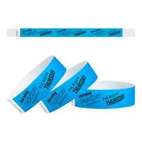 Tela personalizada promocional del Festival del color sólido o pulsera de papel Tyvek