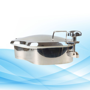 Stainless Steel SS316L SS304 <b>Manhole</b> Outward Pressless <b>Round</b> Manway with Handle up to 10bar Pressure DN150-DN800 ACE Brand - Product Image 2