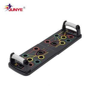 Set de entrenamiento Junye con tabla de flexiones, banda de resistencia y asas para ejercicios de fitness en casa y entrenamiento de músculos centrales. - Product Image 2