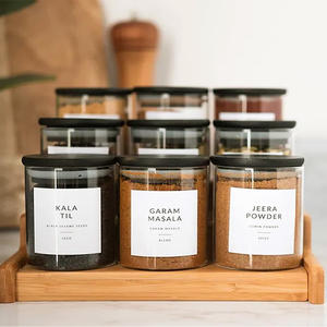 Оптовая продажа, водонепроницаемые прямоугольные этикетки для специй, наклейки для приправ, этикетки для пищевых стеклянных бутылок - Product Image 1