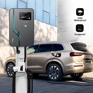 PRTDT ev charger 48A 1 phase 7.6kw 9.6kw 11.5kw ev charging station Type 1 with 7.5m cable car charger for electric car