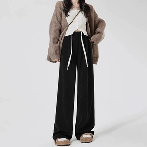 Pantalons <span class=keywords><strong>de</strong></span> maternité à jambes larges adaptés à la <span class=keywords><strong>grossesse</strong></span> précoce, doublés en polaire et épaissis, pantalons d'extérieur - Product Image 3
