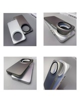 Nouvelle coque de téléphone antichoc double couche en TPU+PC argenté coloré, style urbain mat anti-traces de doigts pour Honor X70 Magic 6/7/8 Pro