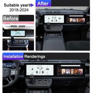 Navihua 33,6 " Double écran Android Auto GPS Navigation Carplay Autoradio pour Land Rover Defender L663 2018 2024 avec Carplay - Product Image 4