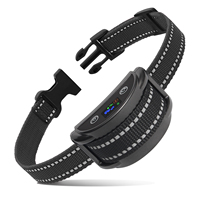 KI-Intelligentes Hundehalsband mit Farbdisplay, Wasserdicht IPX5, 10-20 Stunden Akkulaufzeit, Anti-Bell-Vibration und Elektrischer Ton