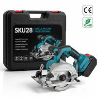 Scie circulaire sans fil compacte à prix d'usine, avec batterie Li-ion, outil électrique professionnel, ensemble combiné