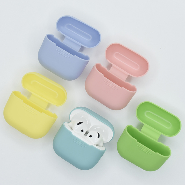 Slim Protection Cover for AirPods 4th 2024 Rubber Case Cover Soft Silicone Full Protective Case for AirPods 4 Skin Sleeve