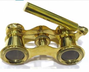 Binoculares de Latón Vintage, Estilo Antiguo, Chapados en Oro, Telescopio de Viaje, Decoración Náutica Coleccionable, Regalo - Product Image 1