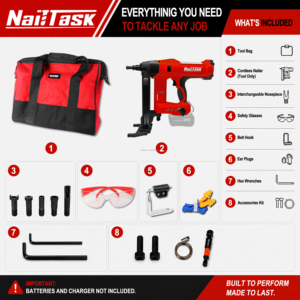 <span class=keywords><strong>Clavadora</strong></span> de Concreto Portátil de 20V para Todo Tipo de Clima NailTask DCCN90S3 para Anclaje de <span class=keywords><strong>Postes</strong></span> de Pérgolas y Terrazas en Exteriores - Product Image 3