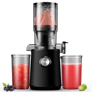 Extractor de Jugos de 4.25 Pulgadas con Boca Ancha y 200W de Alta Potencia, Exprimidor Lento de Alto Rendimiento - Product Image 1