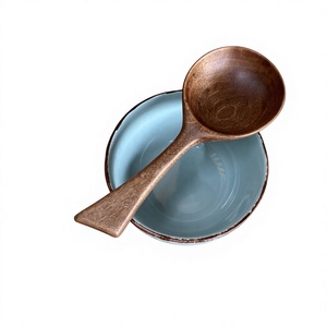 Cuchara de Café de Madera Ecológica Clásica Hecha a Mano con Mangos Largos y Cortos para Café Molido, Azúcar, Té y Especias - Product Image 3