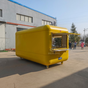 Carrito de Comida con Equipamiento de Cocina, Carrito de Comida Móvil para la Calle, Remolque de Comida Rápida para Desayunos/Snacks/Helados, Tienda Móvil de Comida Rápida - Product Image 3