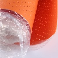 Nouvelle Offre : Sous-couche Moderne Anti-humidité Écologique Orange IXPE Perforée en Feuille d'Aluminium Finition Mate pour Salle de Bain d'Hôtel