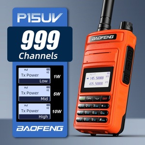 Radio portable Baofeng P15UV, 999 canaux, 10W de puissance, batterie rechargeable - Product Image 1