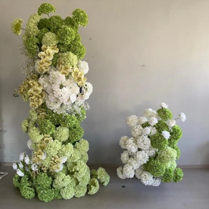 Arco <span class=keywords><strong>de</strong></span> Flores Artificiales <span class=keywords><strong>de</strong></span> Seda en Capas, Decoración para Bodas y Fiestas, Económico - Product Image 2
