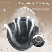 Casque de moto électrique ABS pour hommes et femmes, design universel toutes saisons ; Demi-casque AD chaud et sûr pour l'automne et l'hiver