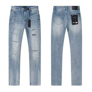 Jeans déchirés pour hommes, styles variés, coupe droite, denim, streetwear, jeans tendance pour hommes - Product Image 5