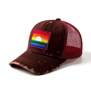 5 Panel Trucker <b>Cap</b> Custom Logo 3D Embroidered High Profile Trucker <b>Cap</b> Mesh Back Snapback <b>Cap</b> <b>Men</b> Golf Trucker Hat - Product Image 4