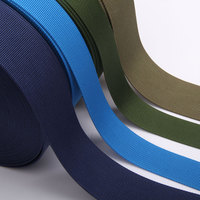 Sangle en nylon pour sac, ceinture de sécurité, noire, de haute qualité, sangle élastique unie, vente en gros, sangle en nylon personnalisée