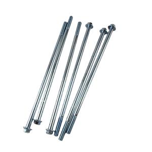 Pernos hexagonales de brida de acero al carbono galvanizado M6*165mm, lisos, de 80mm de largo, antidesprendimiento, para motores, generadores de gasolina y diésel - Product Image 5