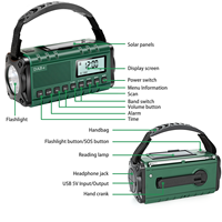 DAB Radio 10000mAh FM LED-display draagbare noodradio powerbank met ingebouwde speaker, zaklamp en telefoonoplader
