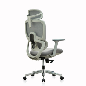 2025 Hochwertiger wettbewerbs fähiger Preis Unabhängige Lordos stütze <span class=keywords><strong>Massage</strong></span> gitter Neuer drehbarer Büro-Netz stuhl mit Fuß stütze - Product Image 6