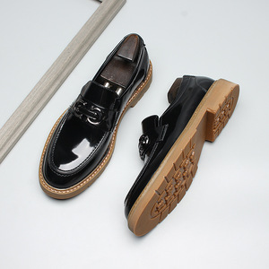 New fashion men's leather <b>shoes</b> durable leather <b>shoes</b> <b>sole</b> casual <b>shoes</b> fashion all-in-one casual men's leather <b>shoes</b> - Product Image 6
