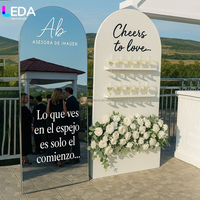 LED Best Selling Wedding Welcome Sign Acrylic White champagne Wall for Event Party Decoration.