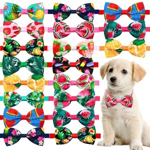 Collier pour animaux de compagnie en polyester de luxe, multicolores, à la mode, avec rubans, pour chats et chiens - Confortable et réglable, vente en gros - Product Image 1