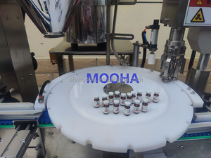 Quay 3 trong 1 tự động 3ml lọ chai nhỏ monoblock bột lỏng điền đóng nắ<span class=keywords><strong>p</strong></span> máy dán nhãn dây chuyền sản xuất - Product Image 4