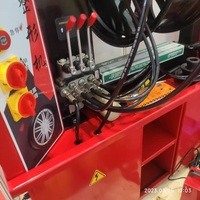 Redresseur de jantes en alliage 3 cylindres avec grue, tour de réparation automatique de jantes pour moto et voiture