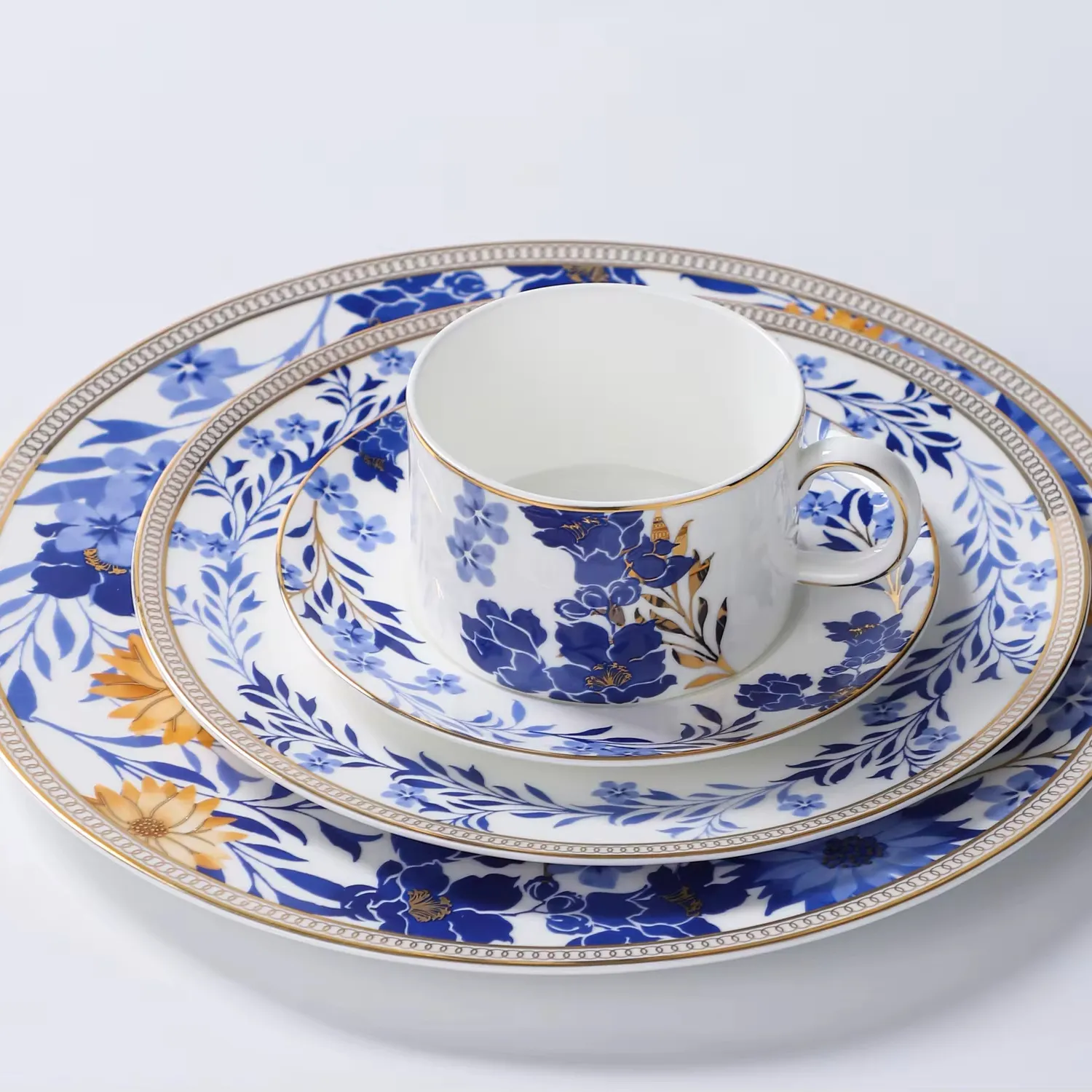 PITO moderno di lusso stoviglie in ceramica Bone China stoviglie ristorante piatto dell'hotel Set di stoviglie