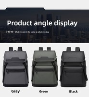 Sac à dos unisexe en jean imperméable pour ordinateur portable, avec bretelles rembourrées, idéal pour les voyages d'affaires et le quotidien, grand format 15 pouces